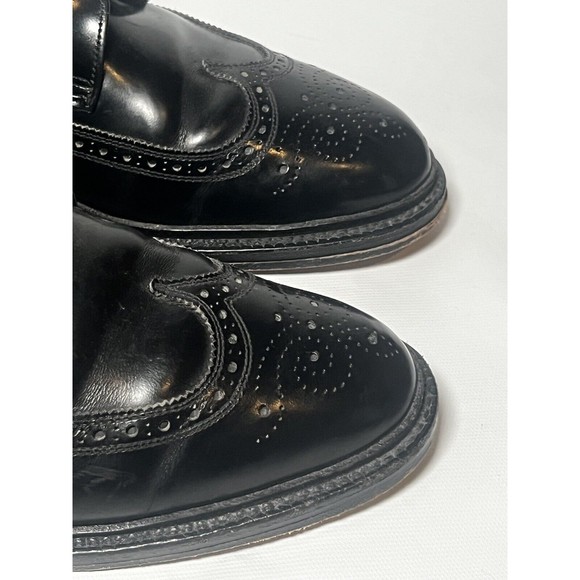 Royal Tweed 7904B Cheaney Church's Black Derby Wingtip Lace Up Men’s Sz 10.5 D - Picture 2 of 15
